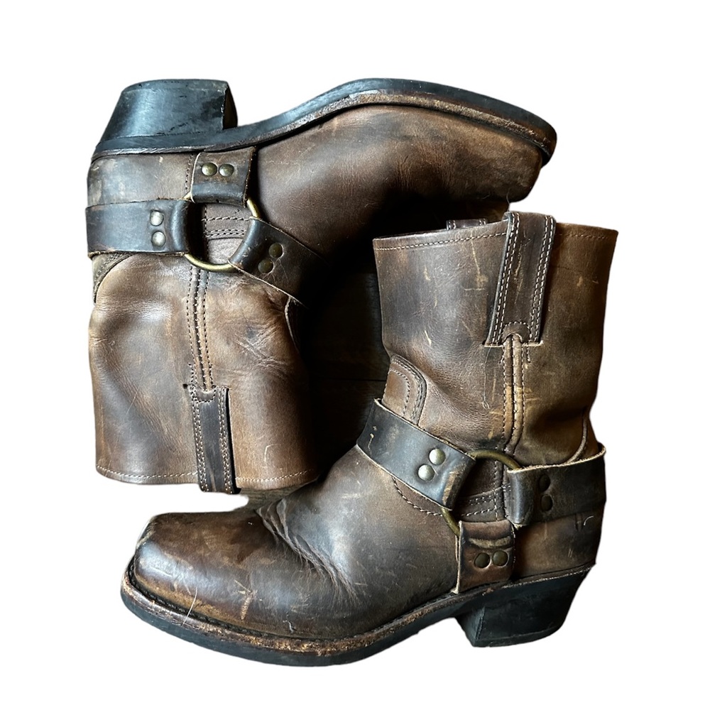 Frye harness boots
